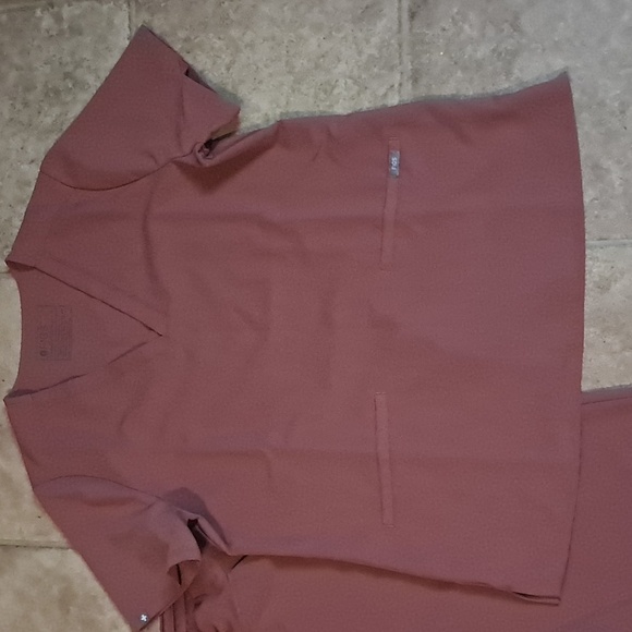 Figs Mineral Mauve Scrub Set Casma Top M Zamora Joggers Scrub Pants Size M/T - Picture 3 of 12
